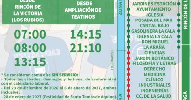 Comienza el servicio especial de transporte universitario de Rincón de la Victoria con conexión directa al Campus de Teatinos Comienza el servicio especial de transporte universitario de Rincón de la Victoria con conexión directa al Campus de Teatinos