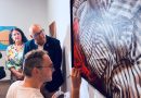 David Palomero, ganador del premio Evaristo Guerra de pintura con su obra ‘Vestigio’